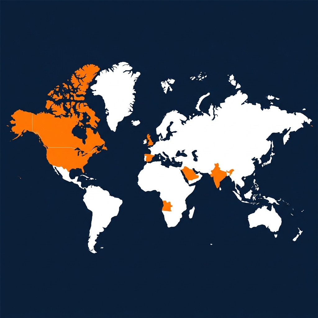 Thasweerah Limited Global Projects Map
